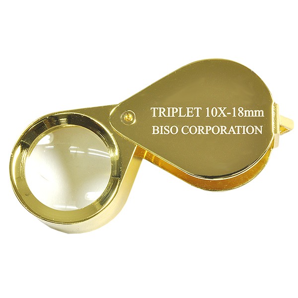 10倍トリプレットルーペ 宝石用ルーペ ジュエリールーペ ブラック