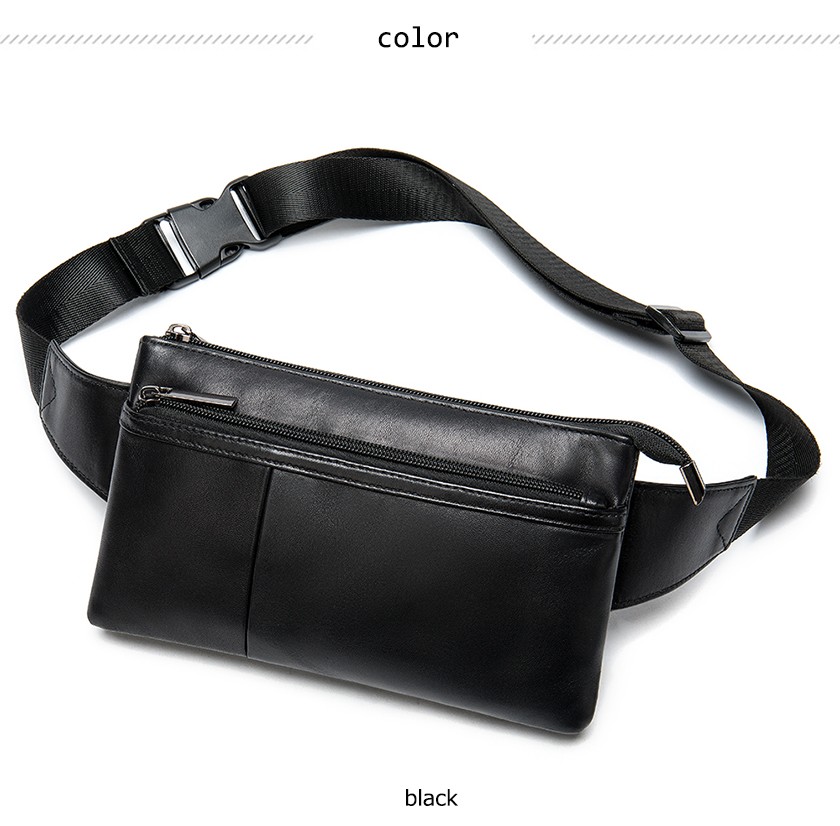 ウエストバッグ ウエストポーチ ショルダーバッグ メンズ 本革 羊革