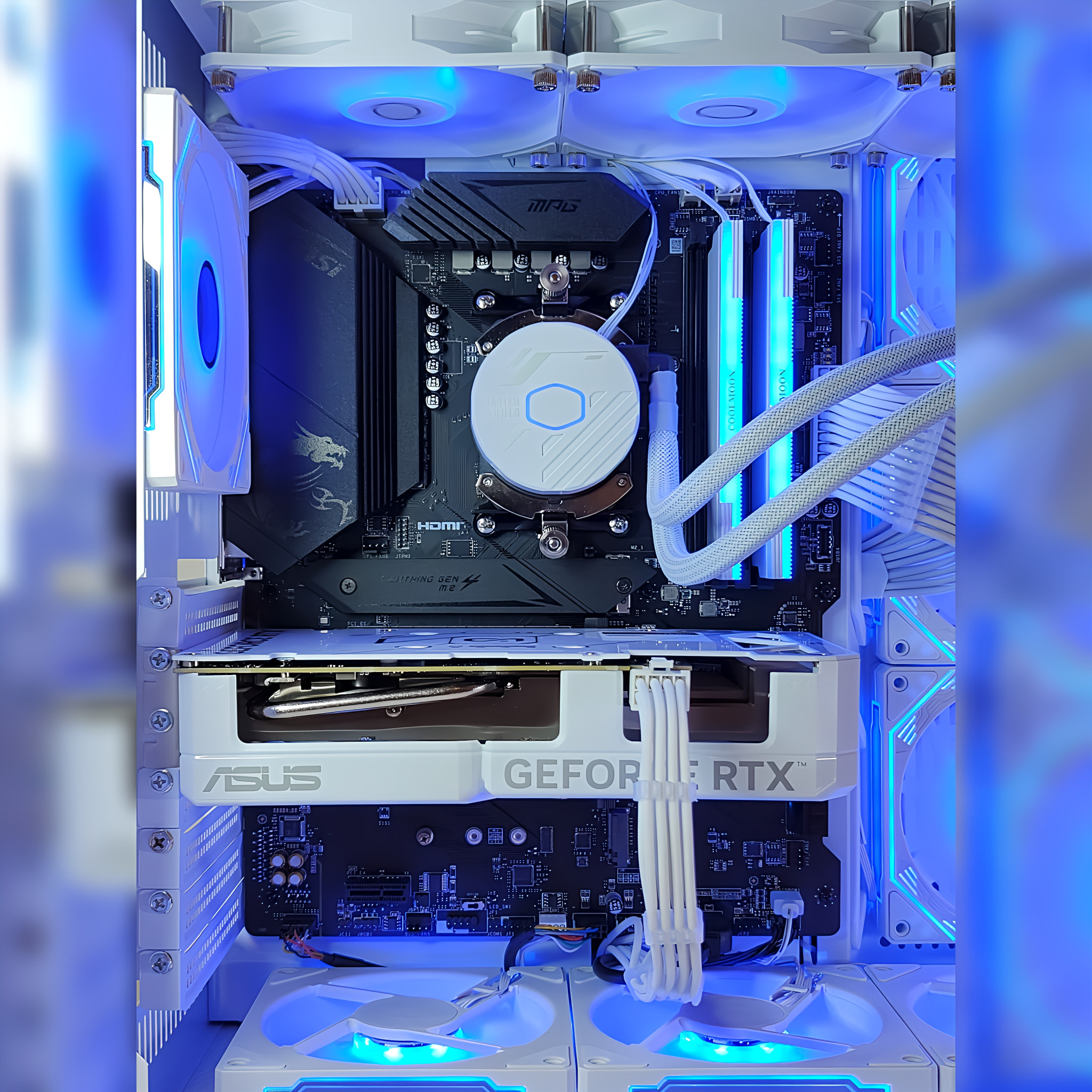 AMD Ryzen9 9950x3D ／ RTX5080 16GB ガラス2面ATX ゲーミングPC