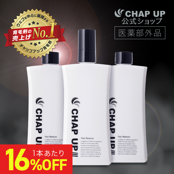 チャップアップ（CHAP UP） 公式 医薬部外品 育毛剤 120ml 2本 メンズ