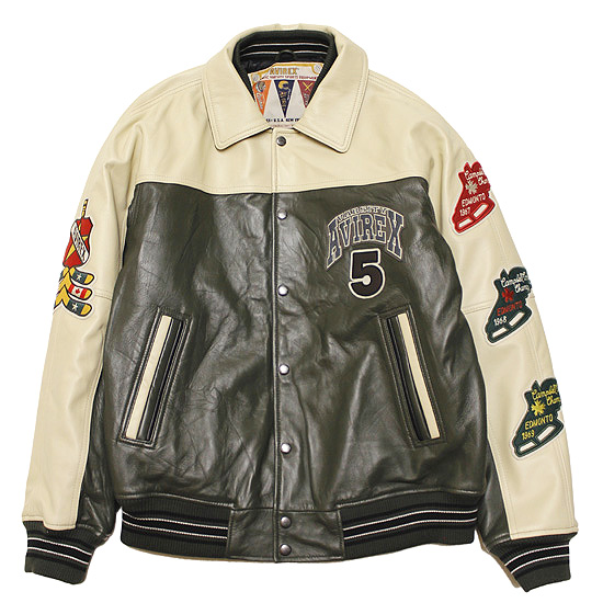 AVIREX スタジャン/L/ドンキーカラーショートジャケット AVIREX