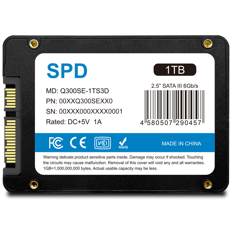 SPD SPD SSD 1TB 2.5インチ 7mm 内蔵型SSD SATAIII 6Gb/s 550MB/s 3D