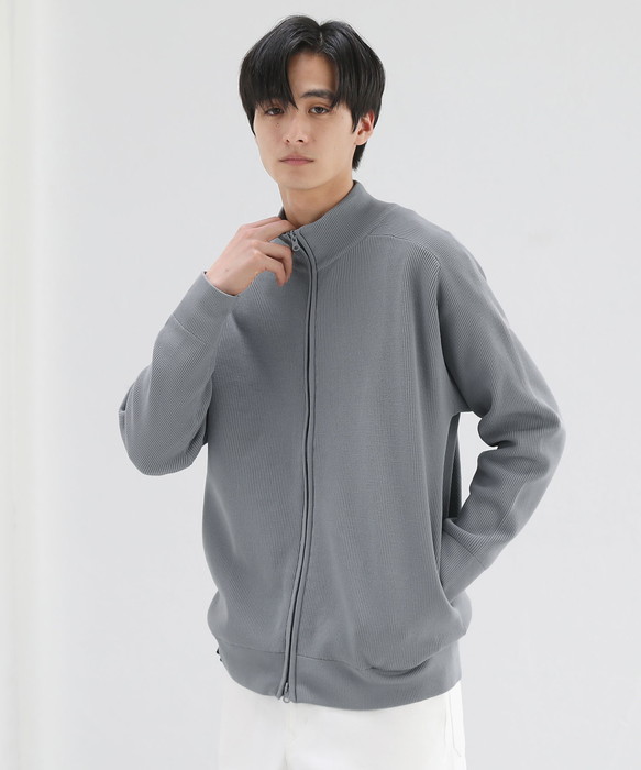 SPU（スプ） ドライバーズニット ニット メンズ 長袖 ダブルジップ