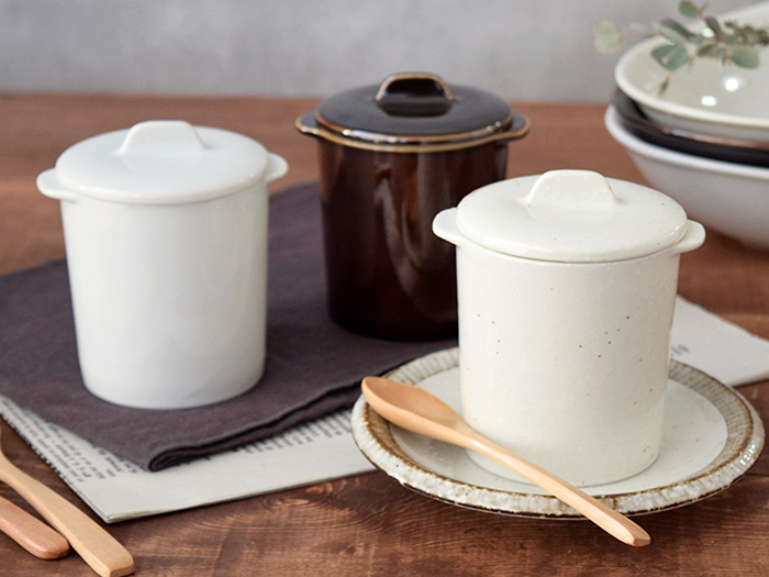 爆買ジャポネココット3色セット 蓋付 和カフェスタイルおしゃれ 食器