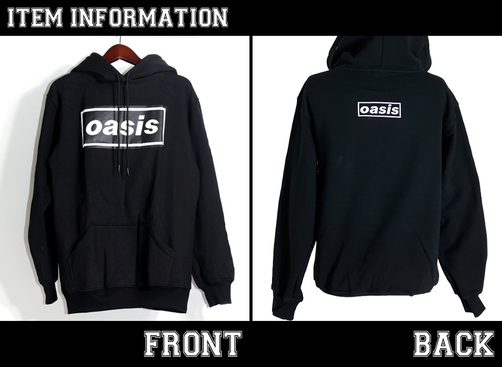 ロックパーカー Oasis パーカー オアシス プルオーバー 裏起毛 メンズ