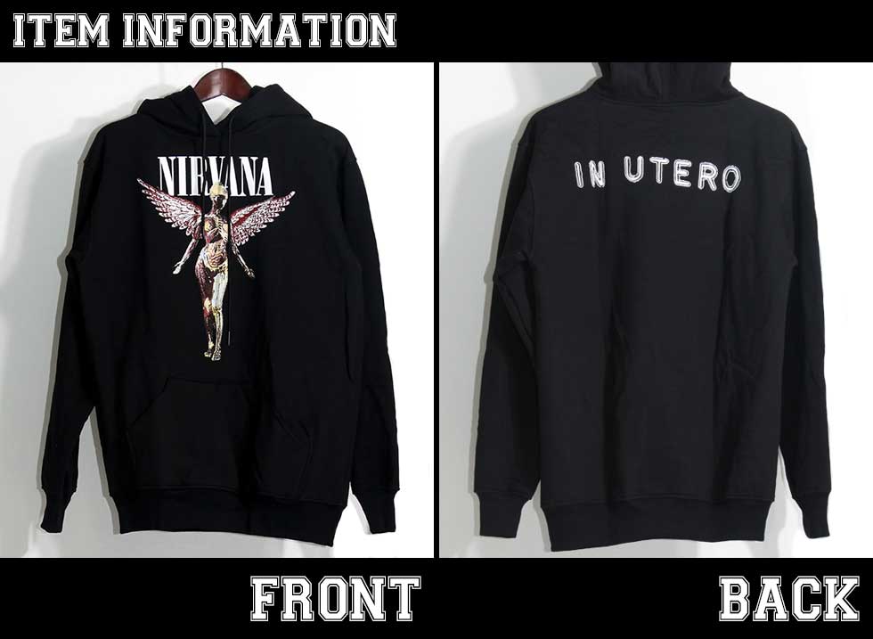 ロックパーカー Nirvana パーカー 裏起毛 メンズ レディース バンド