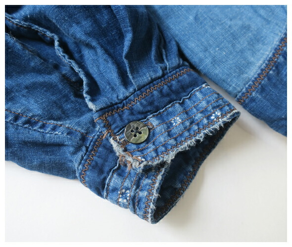 KAPITAL（キャピタル） シャツ メンズ 綿×リネン IDGパッチワーク