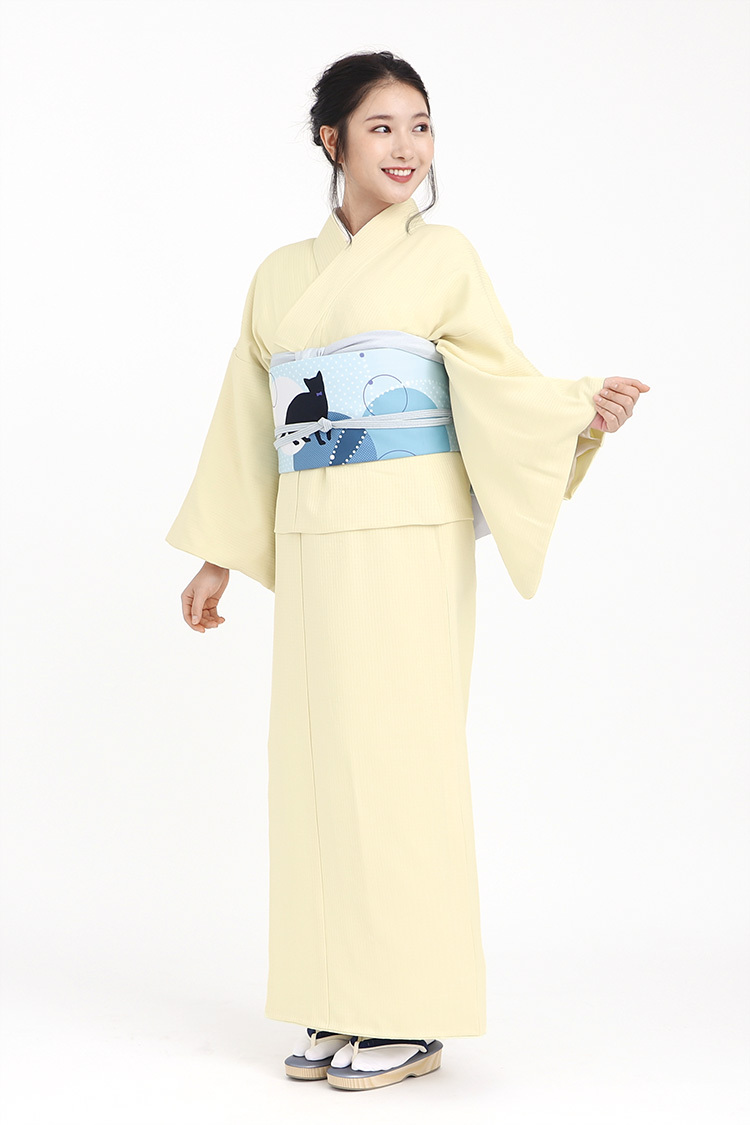 ROCCA（六花） 色無地 袷 着物 単品 東レシルジェリー 東レスマイル