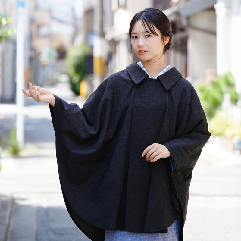 BOTAN 着物ケープ 日本製 和装ケープ 着物コート ポンチョ 道行コート