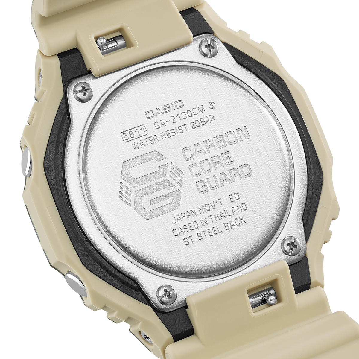 G-SHOCK 2月6日発売 カモフラージュ ベージュ GA-2100CM-5AJF メンズ