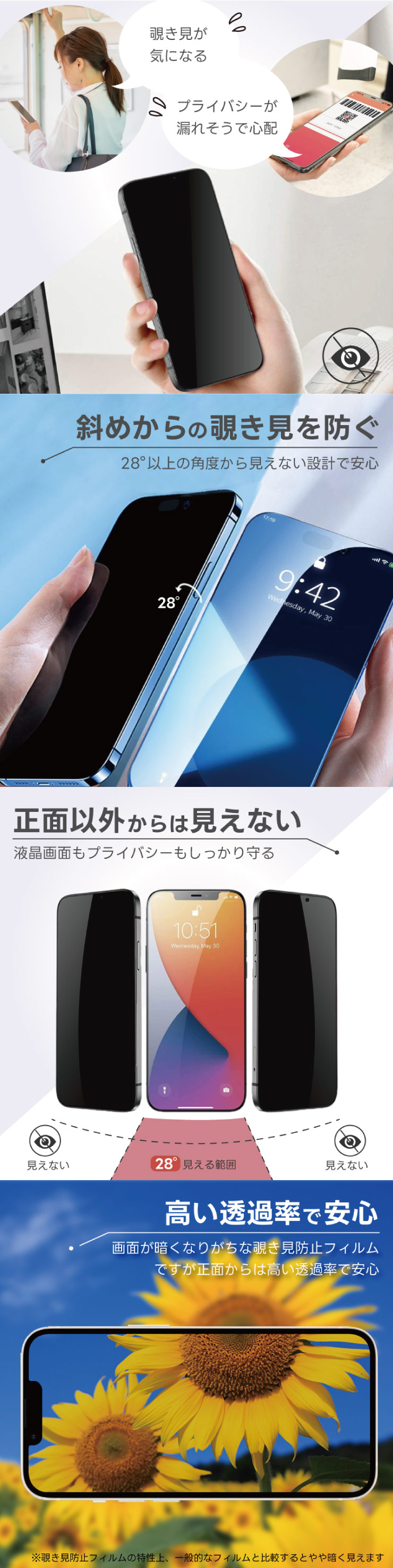 nubia nubia S 5G フィルム 覗き見防止 ヌビアs5g ガラスフィルム