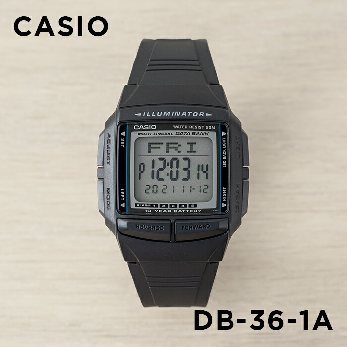 DATABANK 海外正規品 10年保証 CASIO DATA BANK カシオ DB-36 腕時計