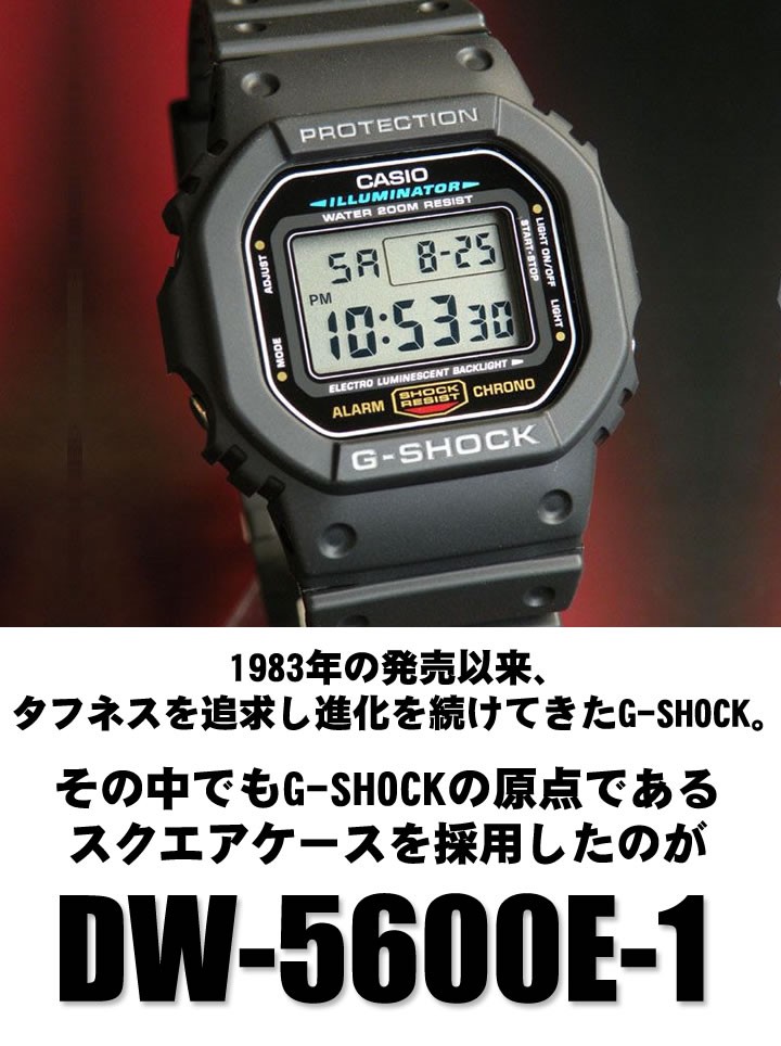 G-SHOCK Gショック ジーショック DW-5600E-1 DW-5600E-1V 黒 ブラック