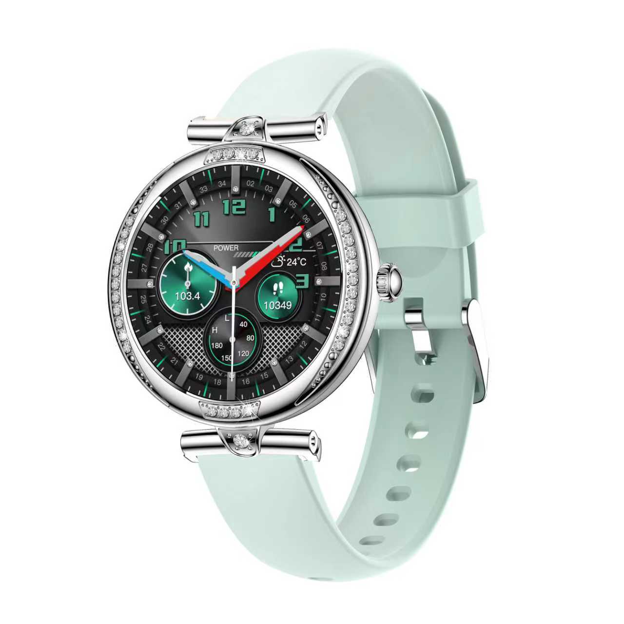 スマートウォッチ 通話機能 心拍数 女性 IP68防水 レディース 生理管理