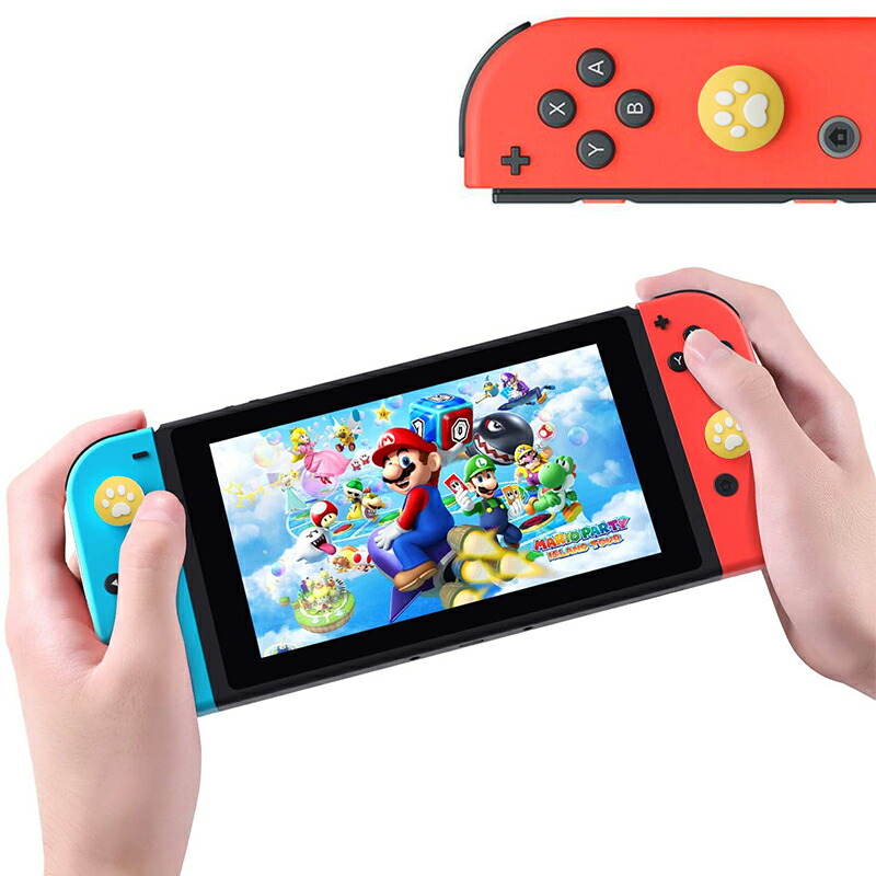 Nintendo Switch 有機ELモデル Lite対応 アナログスティックカバー 肉