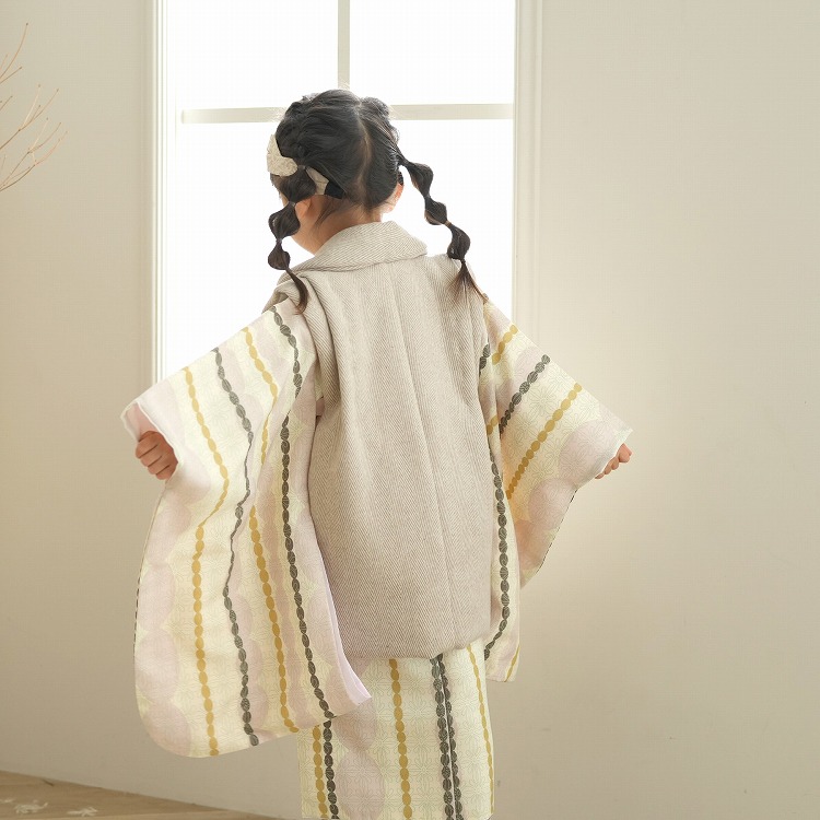 レンタル 七五三 3歳 女の子 フルセット ひよこ商店 古典柄 レトロ