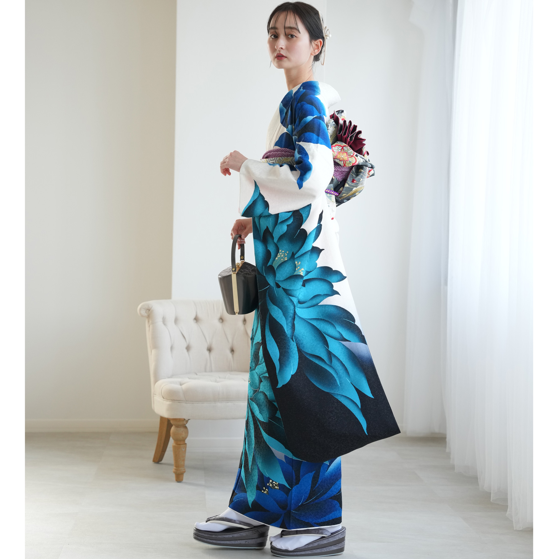 振袖 レンタル 成人式 レトロ 前撮り 二十歳 フルセット 振袖セット