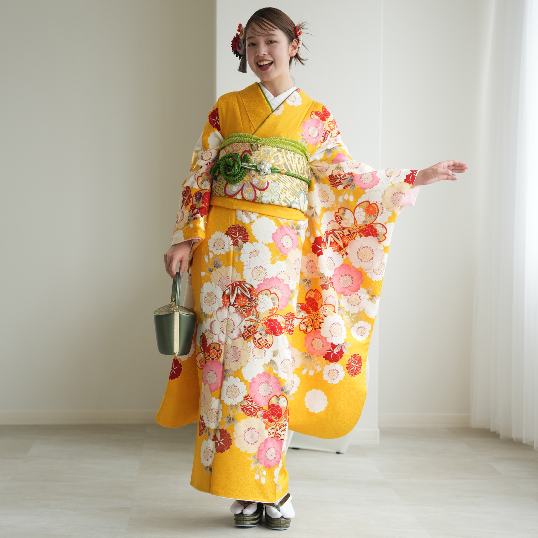 振袖 レンタル 成人式 21点セット レトロ 古典 結婚式 結納 前撮り