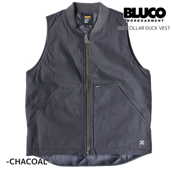 BLUCO（ブルコ） リブダック ワークベスト メンズ 155-35-013 RIB