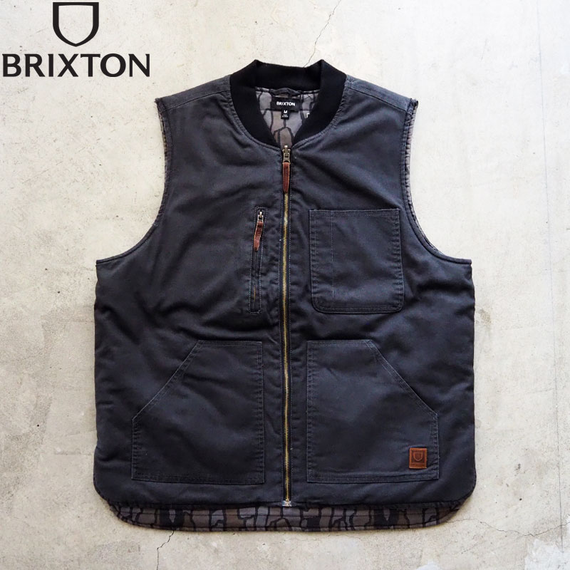 BRIXTON（ブリクストン） ベスト メンズ BRIXTON BUILDERS ABRAHAM REV