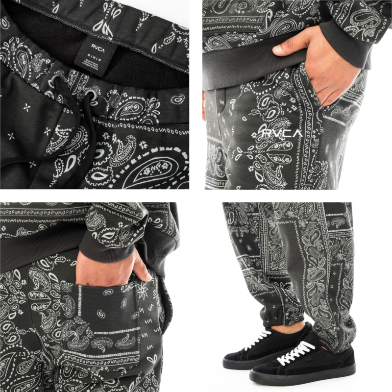 RVCA（ルーカ） PATCHWORK BANDANA SETUP セットアップ 上下セット