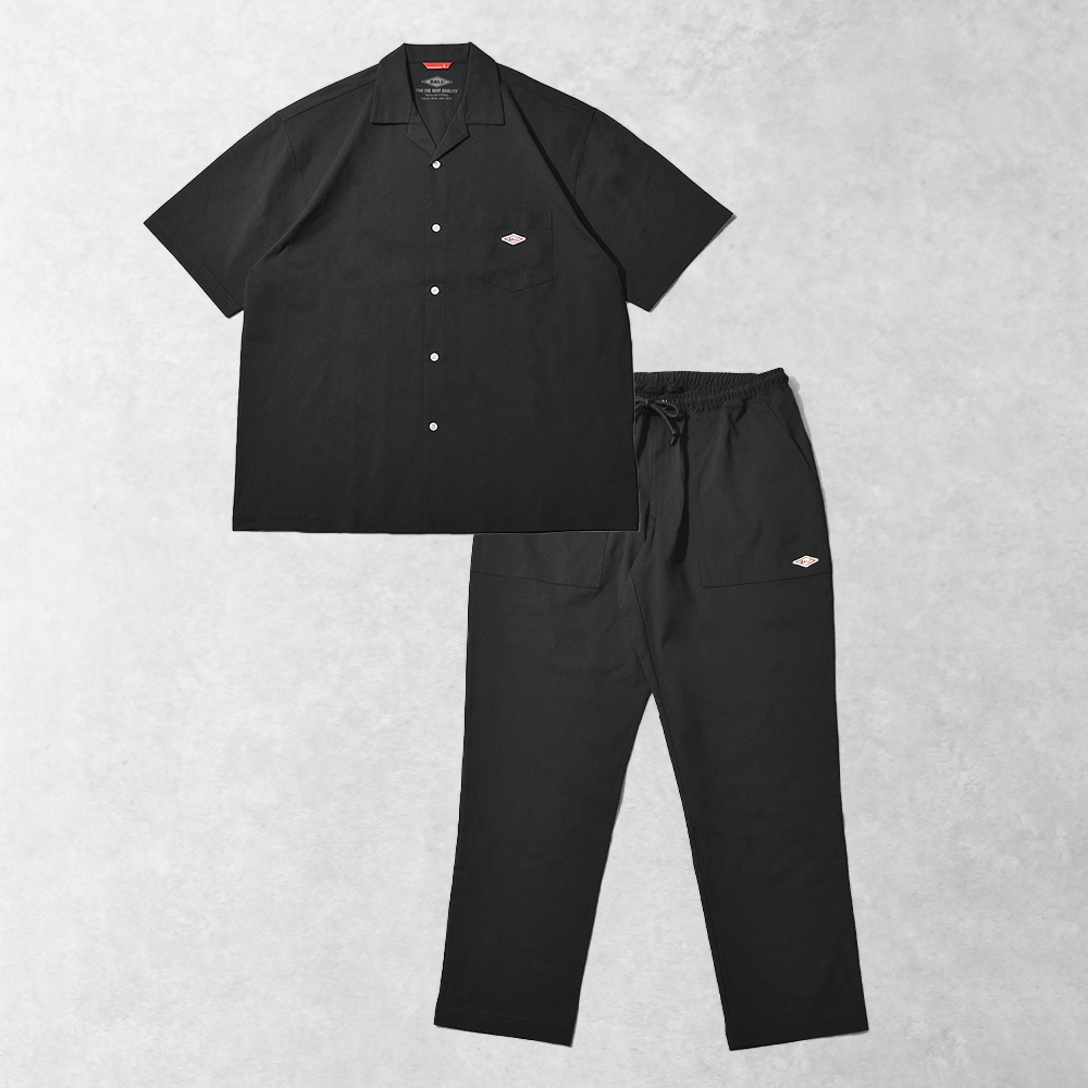 BALL セットアップ メンズ 2点セット オープンカラー シャツ イージー