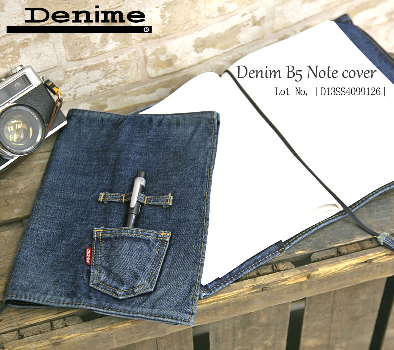 Denime（ドゥニーム） デニムB5サイズノートカバー メンズ おしゃれ