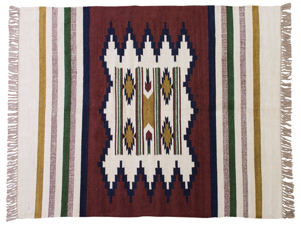 東谷 ラグ 170×230cm 長方形 ネイティブ柄 カジュアル アメリカン