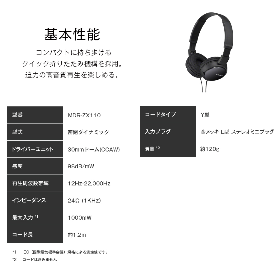 SONY（ソニー） ヘッドホン 有線 ステレオ ヘッドフォン 高音質 重低音