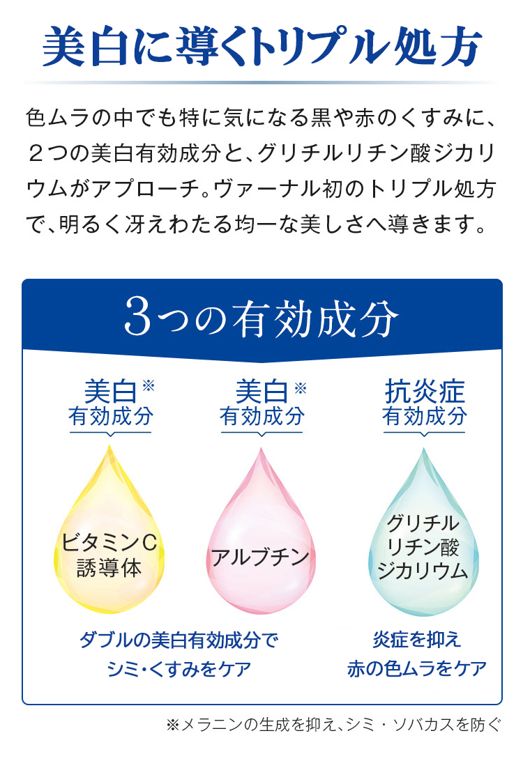 VERNAL（ヴァーナル） [薬用] クリアホワイトニング 100mL 美白 化粧水