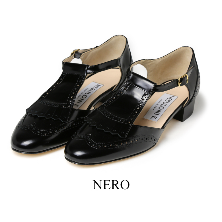 NEBULONI E（ネブローニ） サンダル ウィングチップ メダリオン