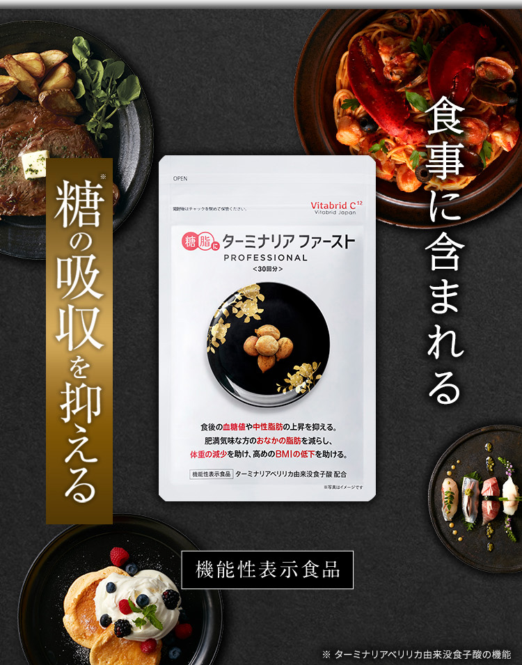 VitabridC 公式 ターミナリアファースト（グルメサプリ）1袋 血糖値 中