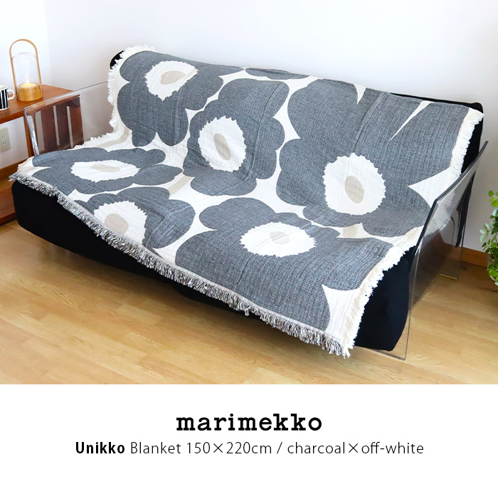 marimekko（マリメッコ） ブランケット Unikko ウニッコ Jacquard