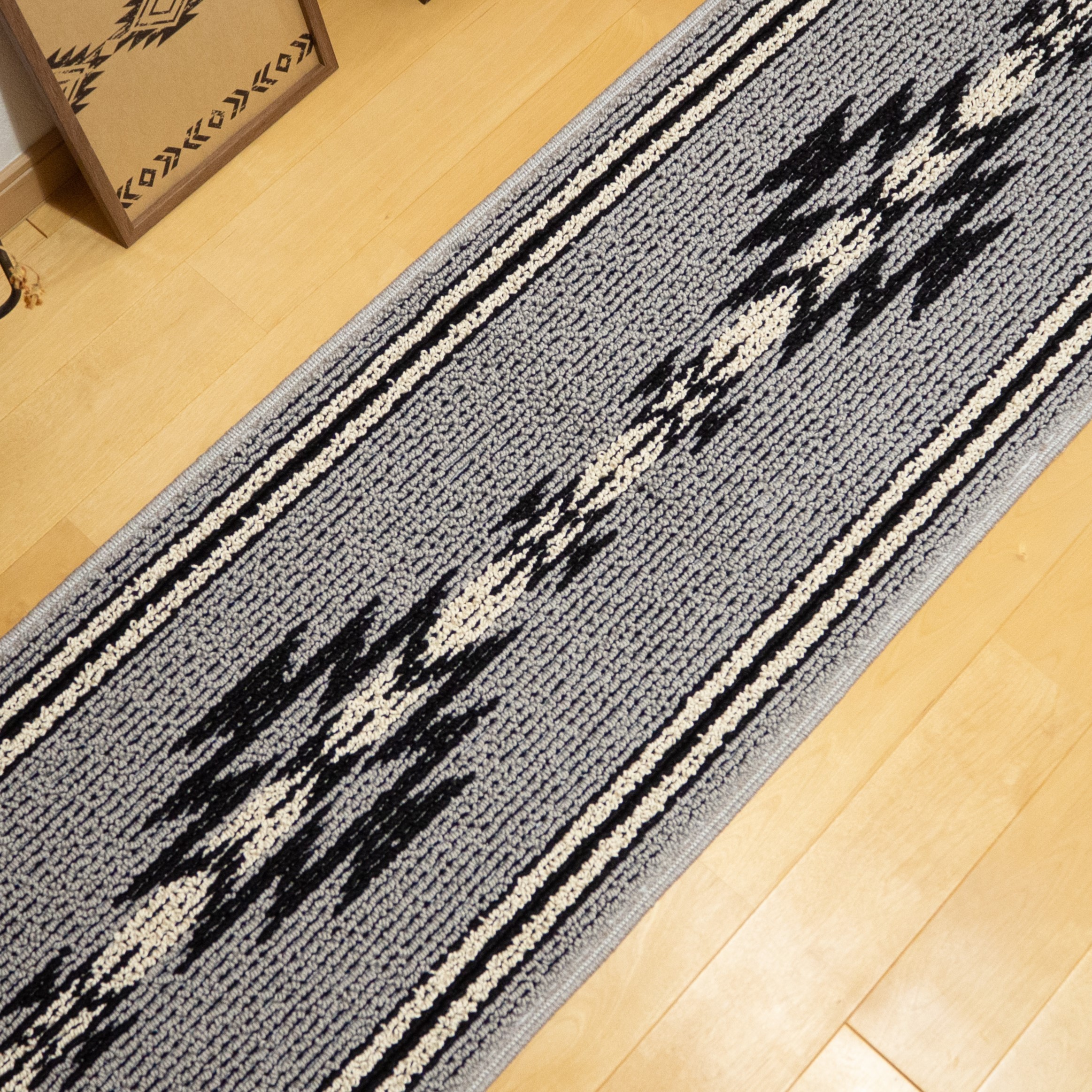 キッチンマット 180 滑り止め おしゃれ かっこいい ネイティブ