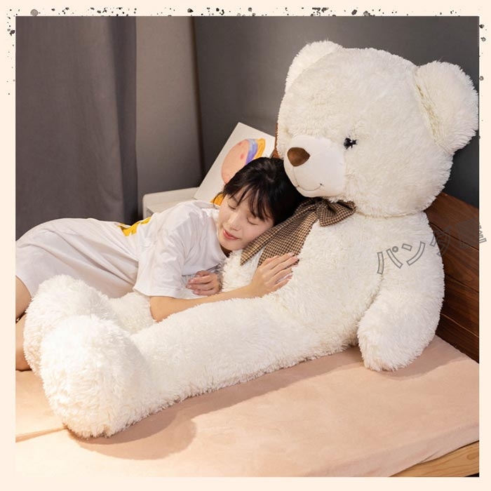 ぬいぐるみ くま テディベア クマ 大きいサイズ ふわふわ リボン付き