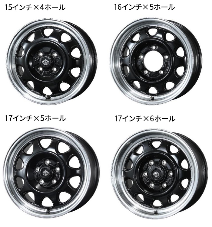 SWZ 17インチ 5ホール 17X7.0J ホイール 4本セット 1台分 LANDFOOT