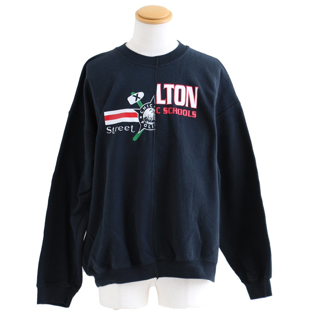 PATY トレーナー スウェット 長袖 メンズ レディース パネル 切り替え