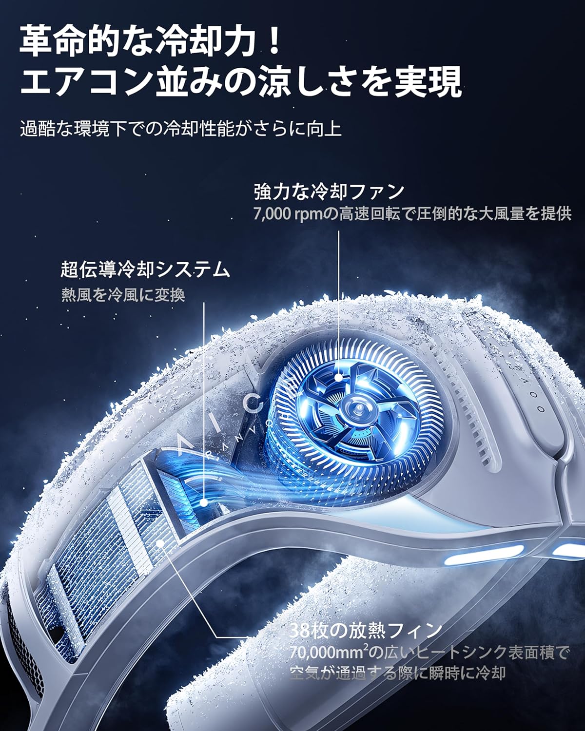 2025最新モデル AICE LITE プラス RANVOO ネッククーラー 熱中症対策