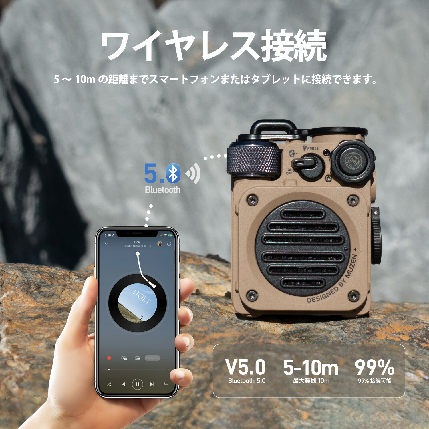 MUZEN（ムゼン） MUZEN Wild Mini 第2世代 Bluetooth ジャングル