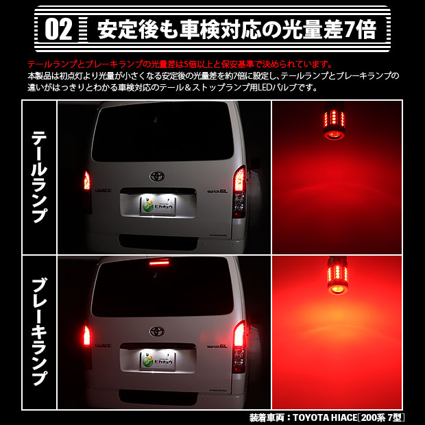 ピカキュウ T20 ダブル LED トヨタ ハイエース (200系 7型) 対応