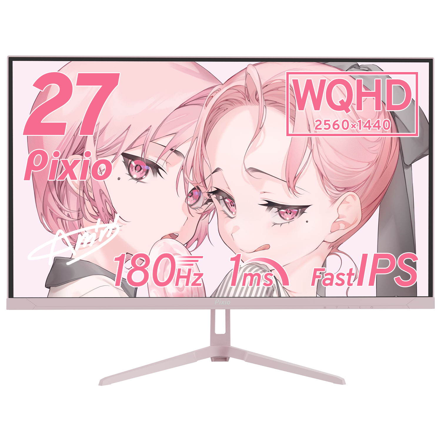 Pixio ゲーミングモニター 27インチ 白 ホワイト 180hz PX278WAVE 液晶