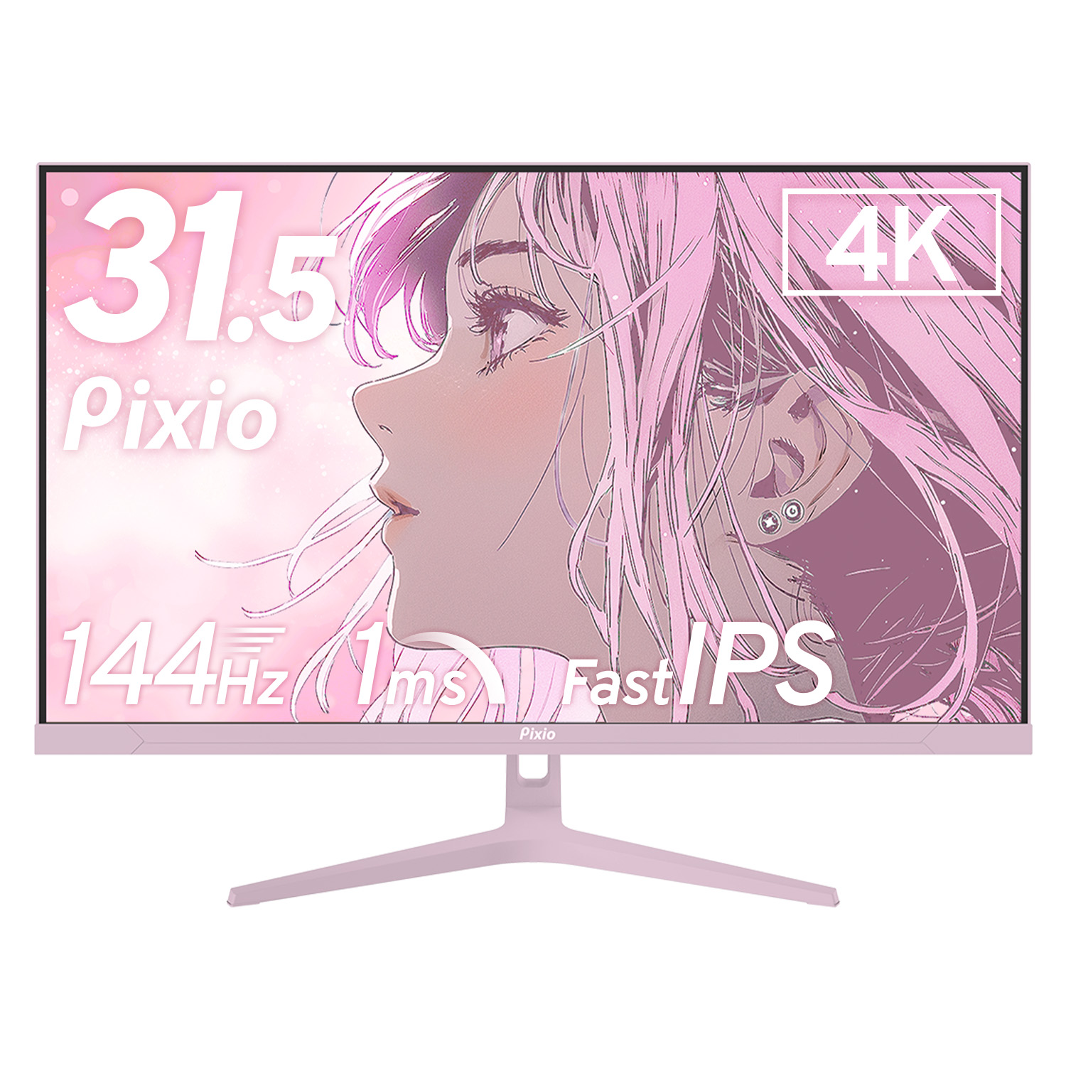 Pixio ゲーミングモニター PX32UWAVE 32インチ 4K 144Hz Fast IPS 白
