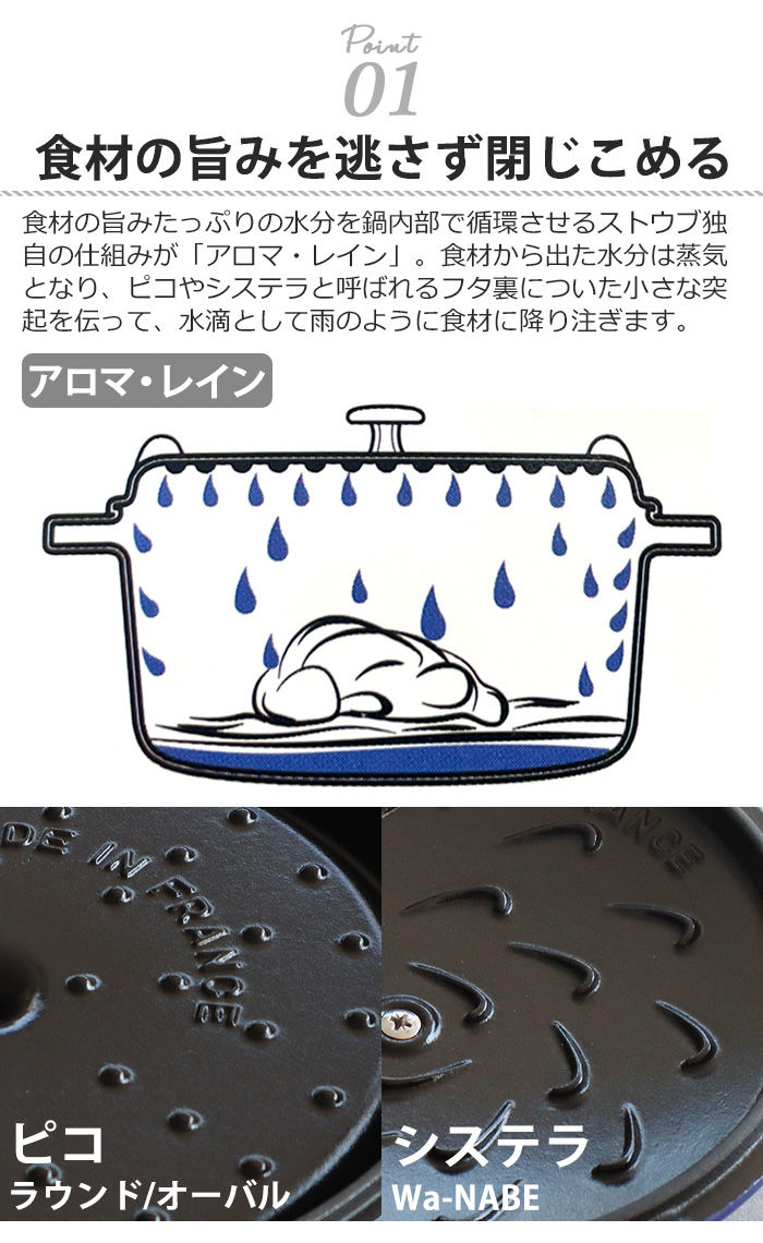 Staub（ストウブ） 【選べる特典付】ストウブ 鍋 ホーロー鍋 レトロ