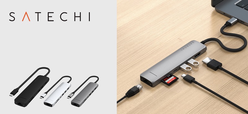 SATECHI Satechi 7-in-1 USB-C Slim Multiport Adapter with Ethernet