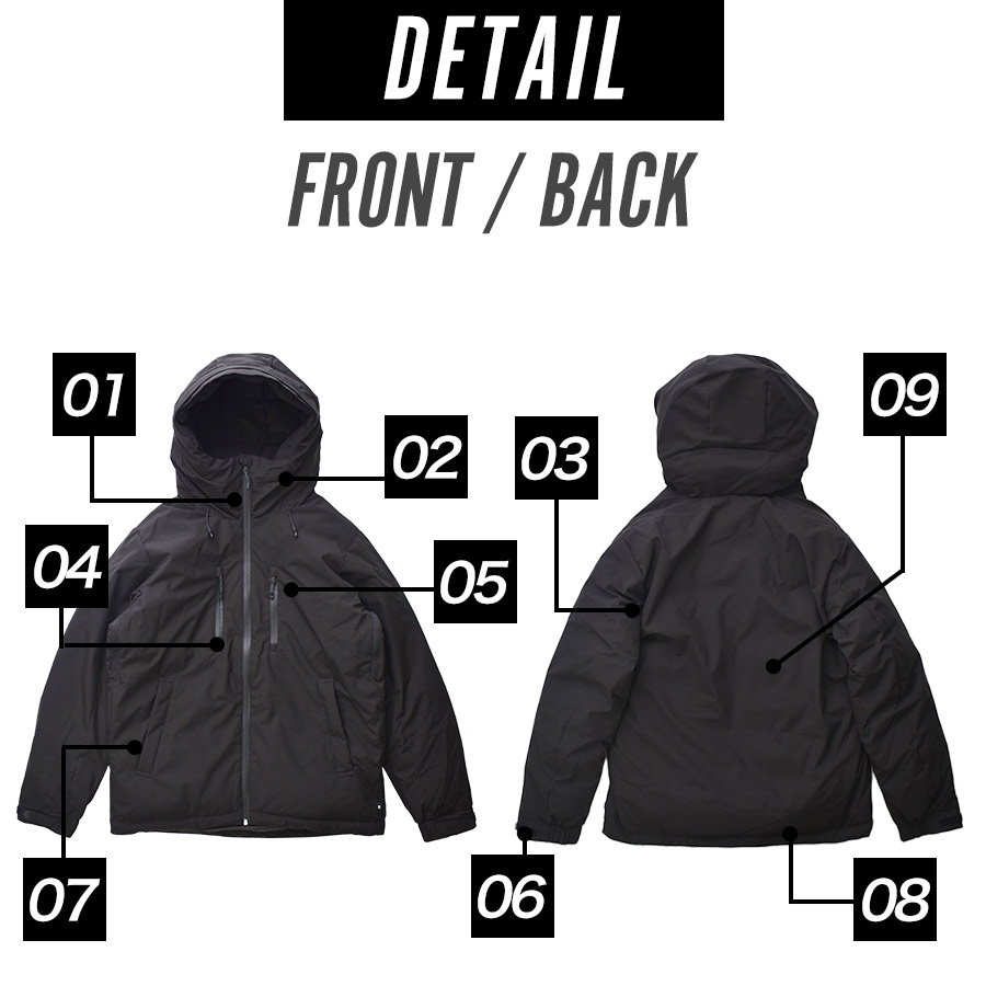 ハミューレ ストレッチダウンパーカー HMU-2526 メンズ 2025 防寒