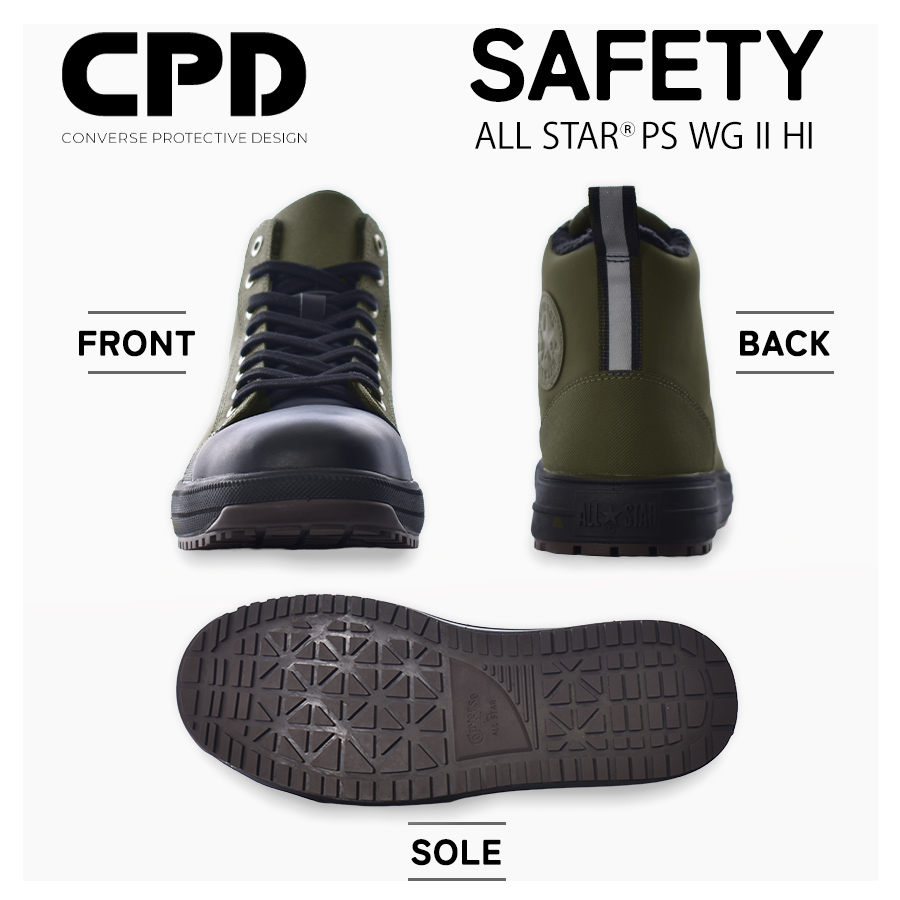 2024秋冬新作 コンバース CPD ALL STAR PS WG II HI オールスター 安全
