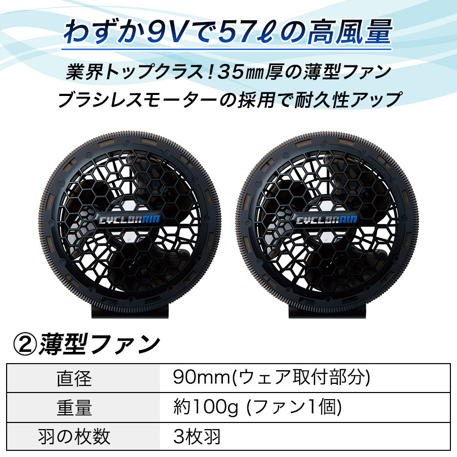 新品 桑和 ファン ベスト EFコンプリート セット ネイビー LL 19309 桑
