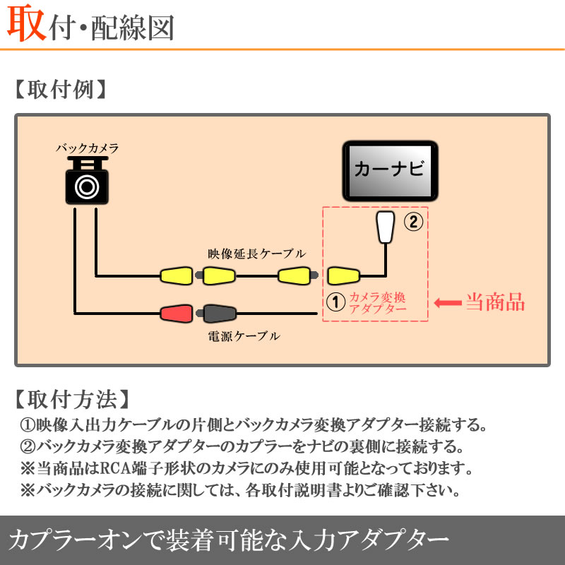 ALPINE（アルパイン） ナビ VIE-X088 用 バックカメラ アダプター 入力