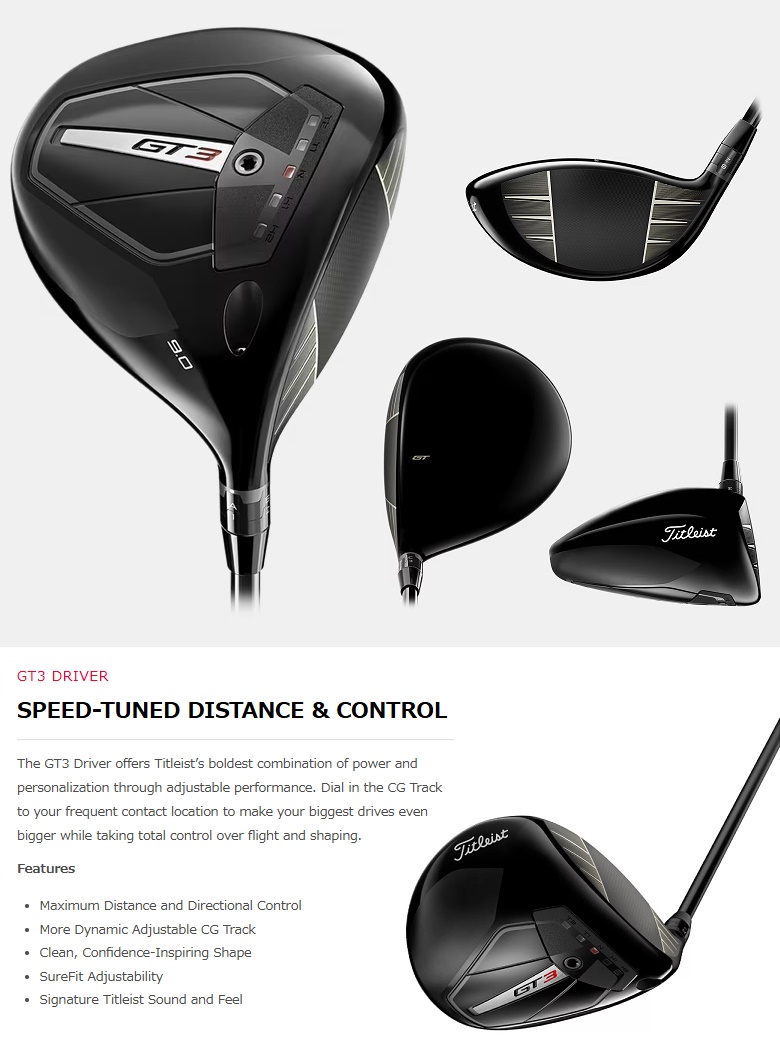 Titleist（タイトリスト） Titleist GT3 Driver GT3 ドライバー