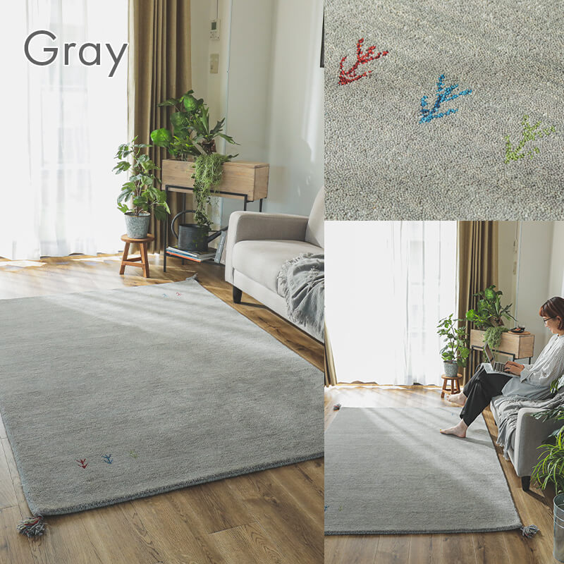 グラムスタイル ギャベ ギャッベ ラグ 絨毯 2畳 手織り ギャベ絨毯